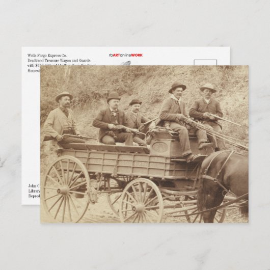 Carte postale Wells Fargo Express (Devant / Derrière)