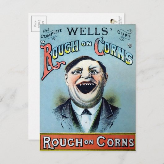 Carte Postale Wells Rough sur Corns Publicité (Devant / Derrière)