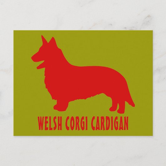 Carte Postale Welsh Corgi Cardigan (Devant)
