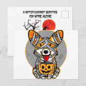 Carte Postale Welsh Corgi Mummy Cute Halloween Costume (Devant / Derrière)