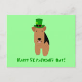 Carte Postale Welsh Terrier St. Patrick's Day Postcard (Devant)