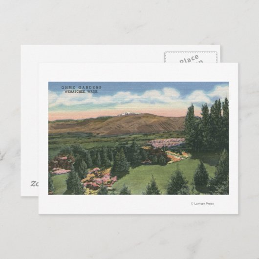 Carte Postale Wenatchee, Washington Vue sur les jardins omme # 2 (Devant / Derrière)