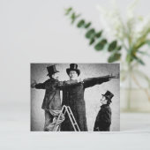Carte Postale Wendt Cabinet Card Giant Circus Freak Sideshow (Debout devant)