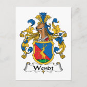 Carte Postale Wendt Family Crest (Devant)