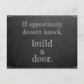 Carte Postale Wenn Gelegenheit nicht klopft (Devant)