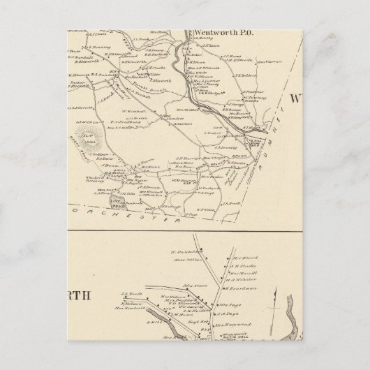 Carte Postale Wentworth, Grafton Co (Devant)