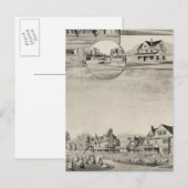 Carte Postale Wentworth Hall, Cottages (Devant / Derrière)