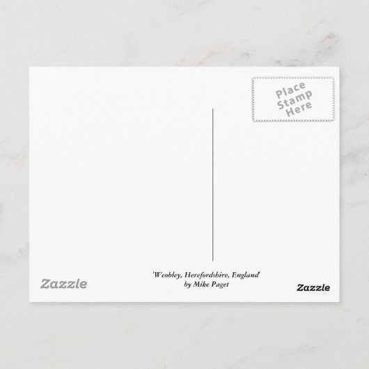 Carte Postale Weobley (Dos)