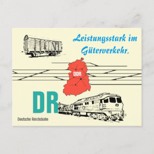 Carte Postale Werbedesign Deutsche Reichsbahn Güterverkehr.