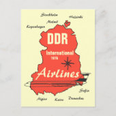 Carte Postale Werbedesign Interflug DDR (Devant)