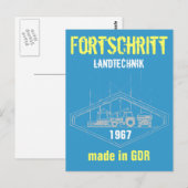 Carte Postale Werbung DDR Landtechnik (Devant / Derrière)