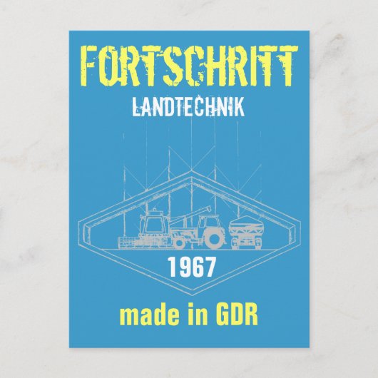 Carte Postale Werbung DDR Landtechnik (Devant)