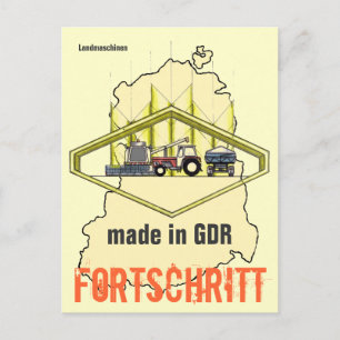 Carte Postale Werbung DDR Landtechnik