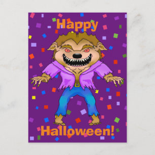 Carte postale Werewolf Halloween
