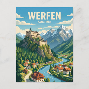 Carte Postale Werfen Autriche
