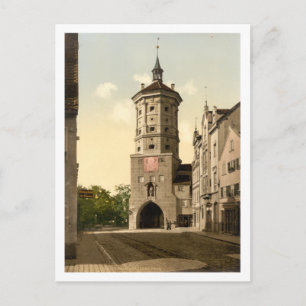 Carte Postale Wertachbrucker Tor, Augsburg, Bavière, Allemagne