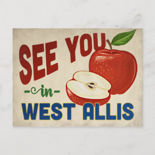 Carte Postale West Allis Wisconsin Apple - Vintage voyage