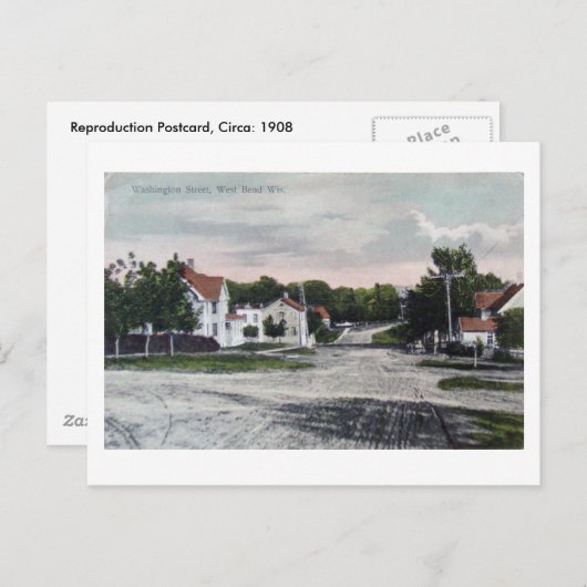 Carte Postale West Bend WI. Vers 1908 (Devant / Derrière)