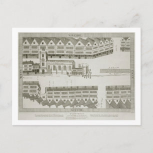 Carte Postale West Cheap comme il est apparu dans l'année 1585, 