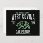 Carte Postale West Covina (Devant / Derrière)