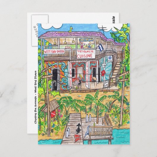 Carte postale West End Divers (Devant / Derrière)