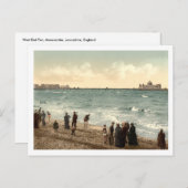 Carte Postale West End Pier I, Morecambe, Lancashire, Angleterre (Devant / Derrière)