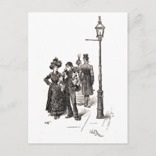 Carte Postale West et East End de Londres