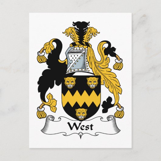 Carte Postale West Family Crest (Devant)