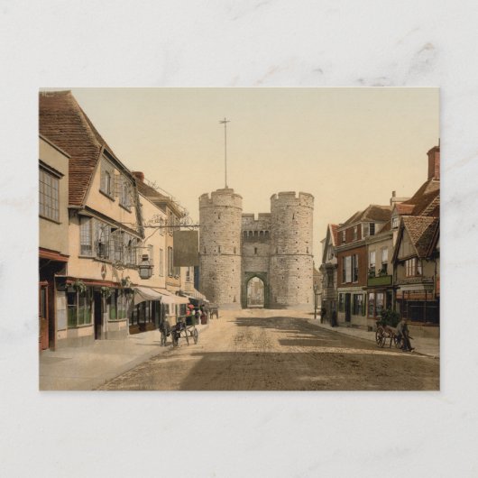 Carte Postale West Gate, Canterbury, Kent, Angleterre (Devant)