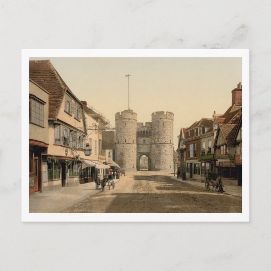 Carte Postale West Gate, Canterbury, Kent, Angleterre (Devant)