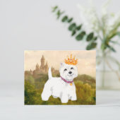 Carte Postale West Highland Terrier Princesse / Prince (Debout devant)