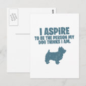 Carte Postale West Highland White Terrier (Devant / Derrière)