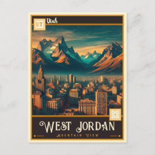Carte Postale West Jordan, Utah Vintage