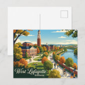 Carte Postale West Lafayette Indiana (Devant / Derrière)