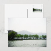 Carte Postale West Lake, Hangzhou, Zhejiang, Chine (Devant / Derrière)