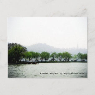 Carte Postale West Lake, Hangzhou, Zhejiang, Chine