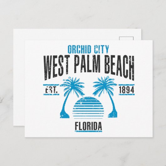 Carte Postale West Palm Beach (Devant / Derrière)