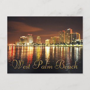 Carte Postale West Palm Beach, Floride, États-Unis