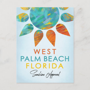 Carte Postale West Palm Beach Floride Sunshine Travel