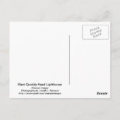 Carte Postale West Quoddy Head (Dos)