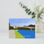 Carte postale West River Brattleboro (Debout devant)