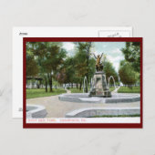 Carte Postale West Side Park, Champaign, Illinois Vintage (Devant / Derrière)