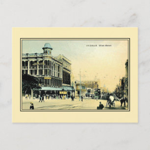 Carte Postale West Street Durban Afrique du Sud des années 1890 