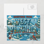 Carte postale WEST VIRGINIA (Devant / Derrière)