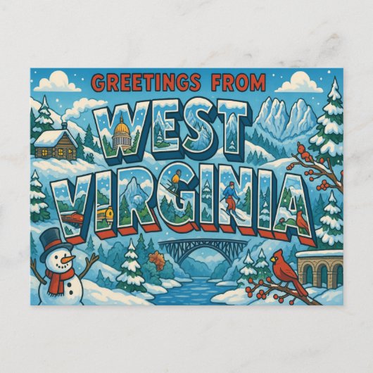 Carte postale WEST VIRGINIA (Devant)