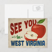 Carte Postale West Virginia Apple - Vintage voyage (Devant / Derrière)