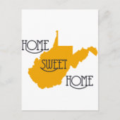 Carte Postale West Virginia Home Sweet Home par U.S. Custom Ink (Devant)