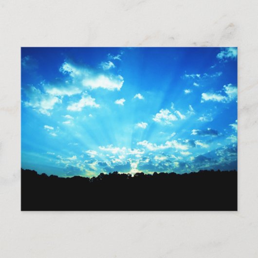 Carte Postale West Virginia Sunrise Blue (Devant)