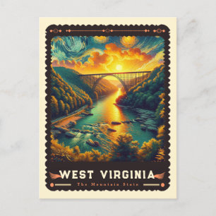 Carte Postale West Virginia   Vincent Van Gogh inspiré