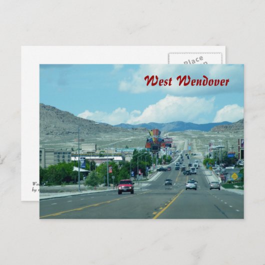 Carte Postale West Wendover (Devant / Derrière)